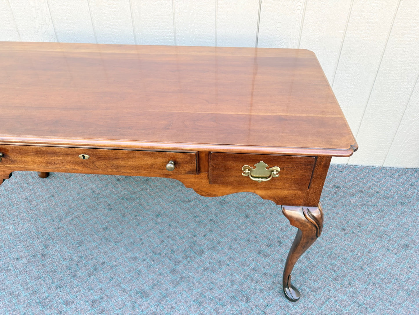 67979 Statton Queen Anne Cherry Writing Desk with Cabriole Legs