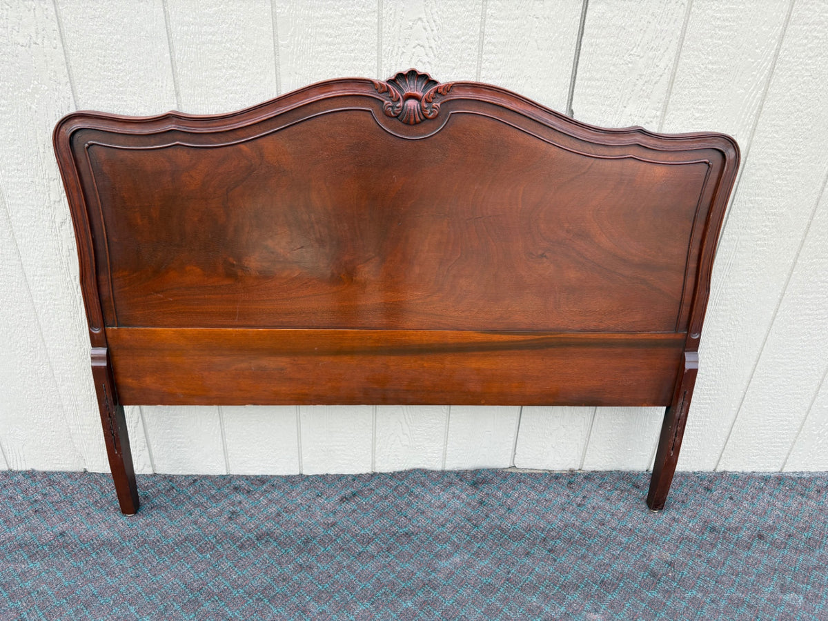 68217 Antique Mahogany Full Size Bed with Ball and Claw Feet