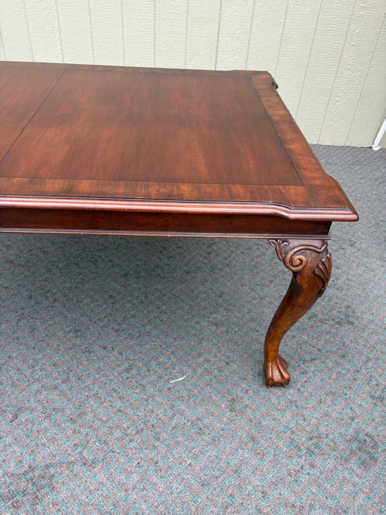 Chippendale Style Mahogany Dining Table with Four Chairs