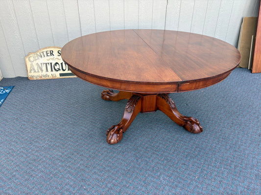 67838 Victorian Mahogany Dining Table with 5 - 14"W Extending Leaves, c.1890