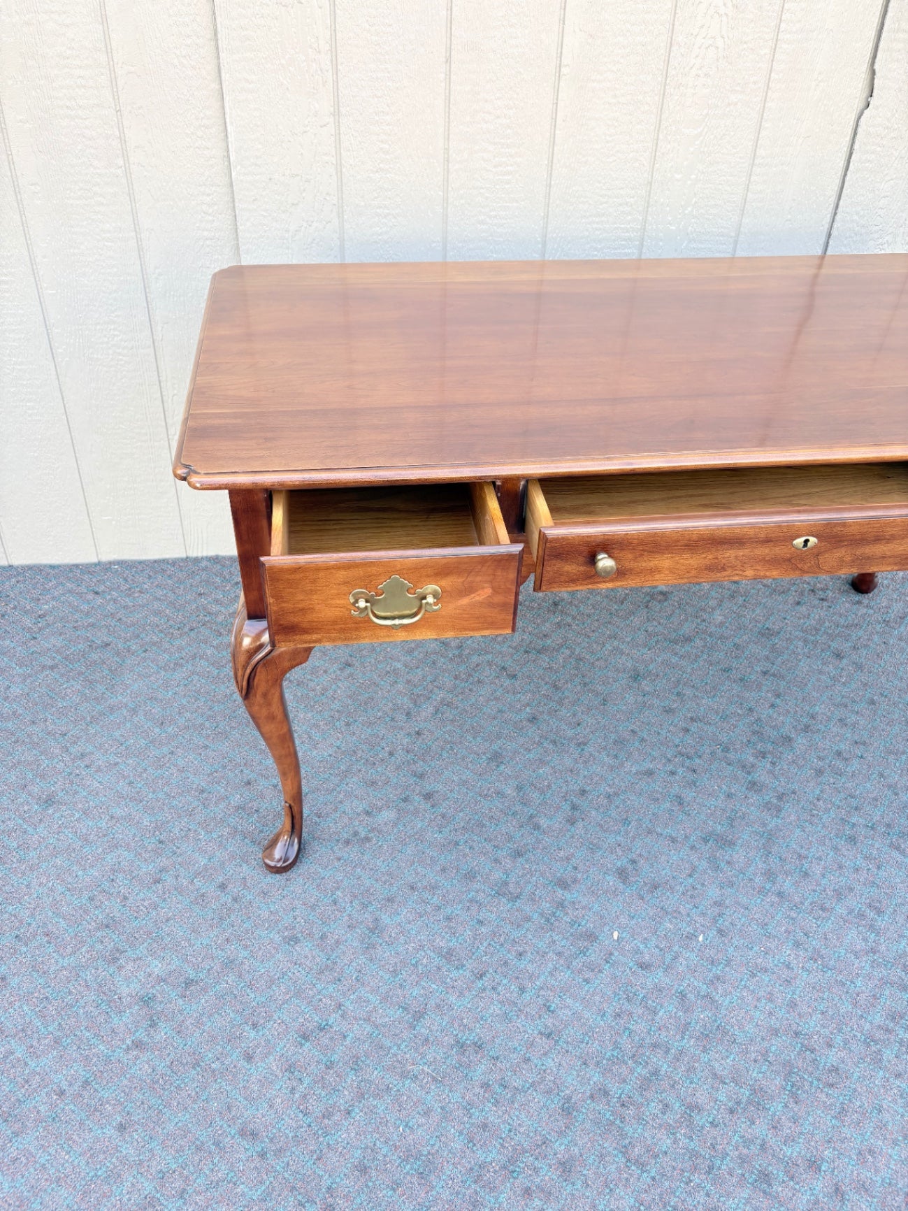 67979 Statton Queen Anne Cherry Writing Desk with Cabriole Legs