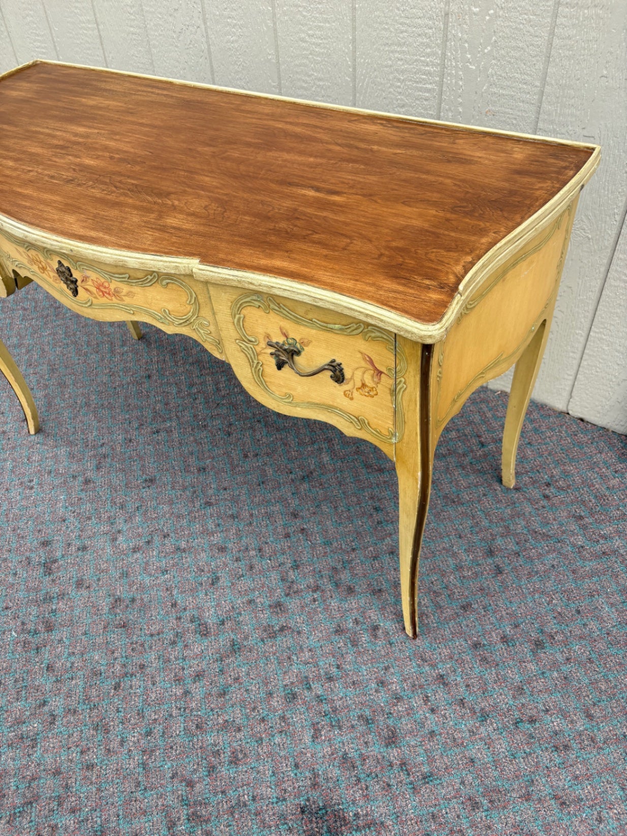 67915 Elegant French Provincial Vanity Desk by J.B. Van Sciver Co.