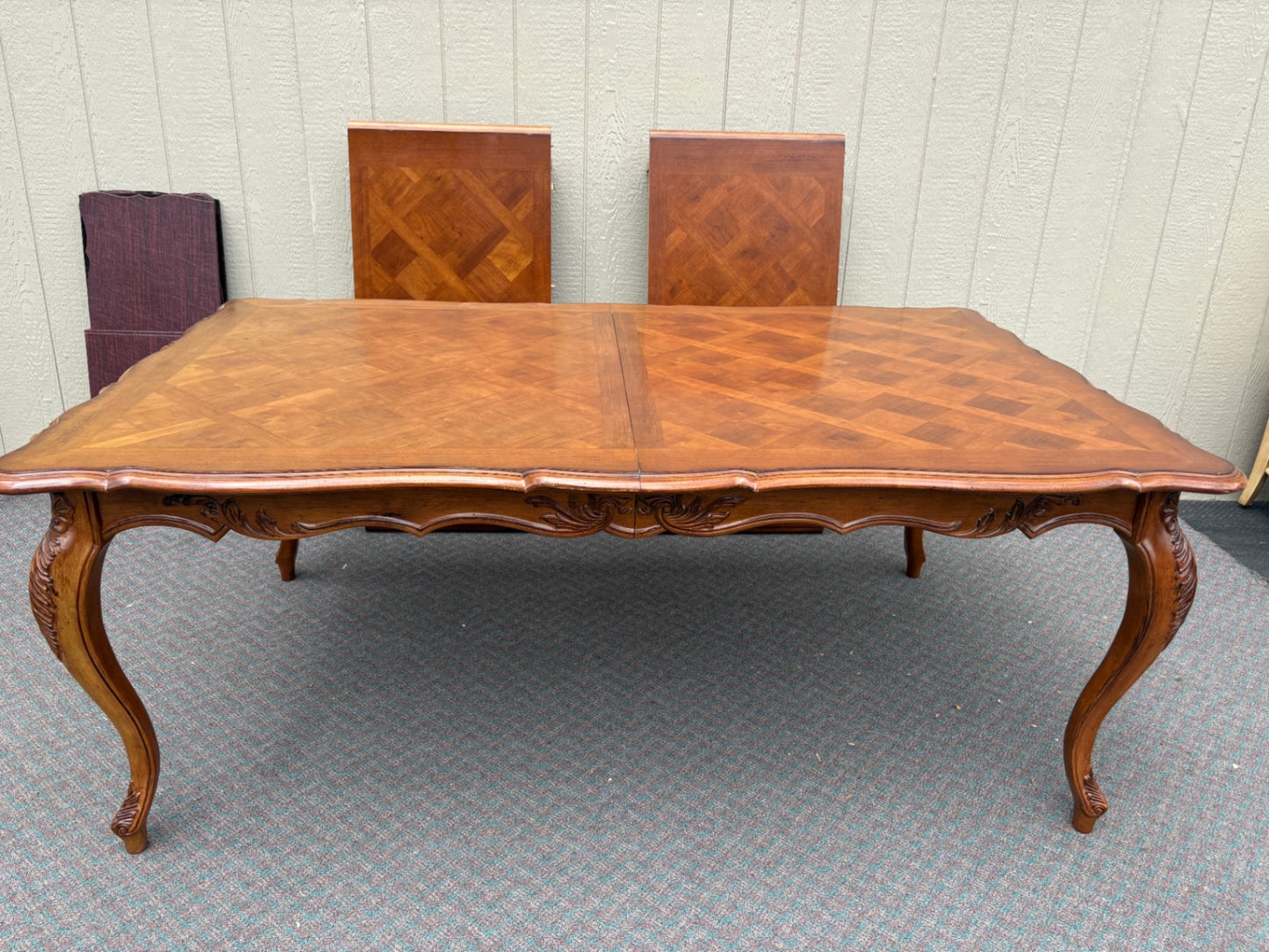 67798 Elegant Century Dining Table Set with 8 Chairs, French Provincial Style