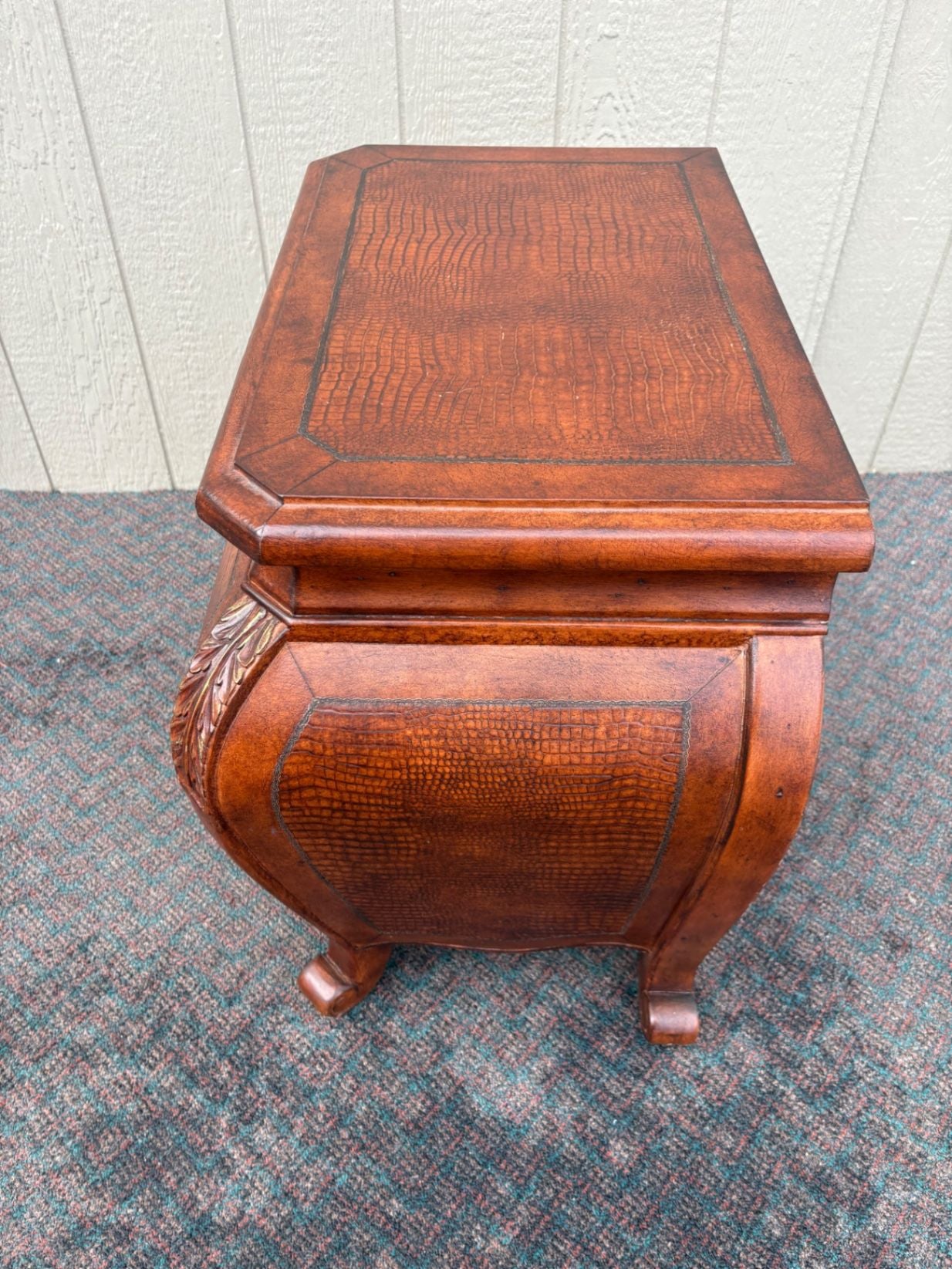 67467 Magnussen Presidential Bombe Chest with Crocodile Embossing