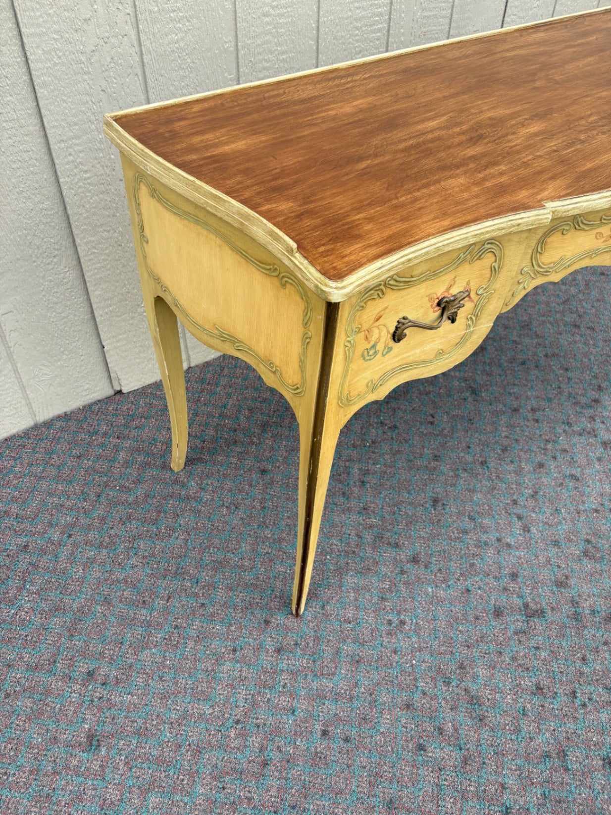 67915 Elegant French Provincial Vanity Desk by J.B. Van Sciver Co.