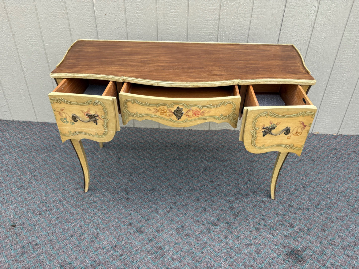 67915 Elegant French Provincial Vanity Desk by J.B. Van Sciver Co.
