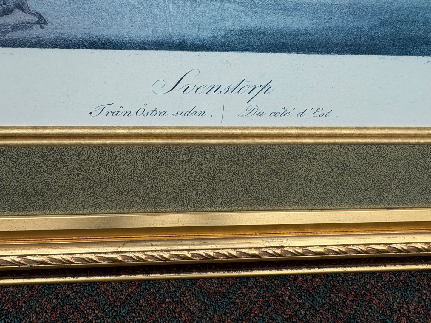 67511  Early 19th Century Framed Print of Svenstorp Castle, 1822