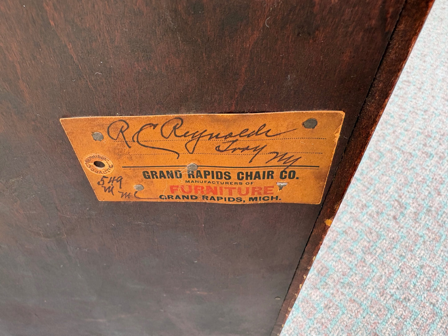 67871 Victorian Mahogany Sheet Music Cabinet with Shelves