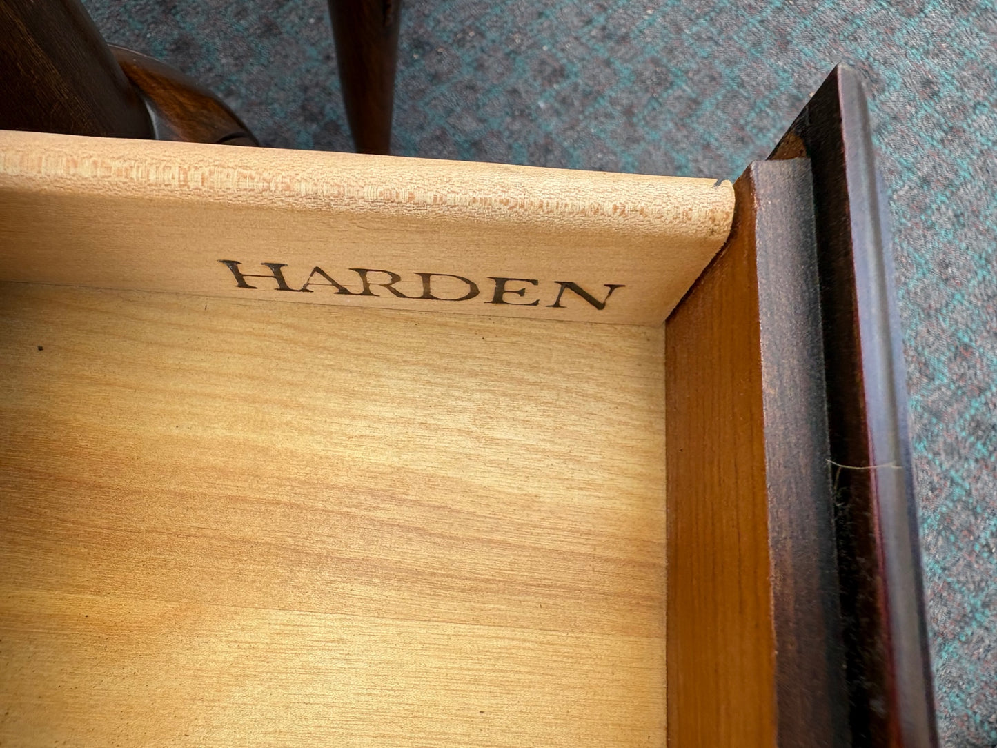 67955 Pair of Harden Queen Anne End Tables in Rich Walnut Finish