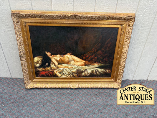 68039 Antique Victorian Figural Carved Mahogany Corner Chair