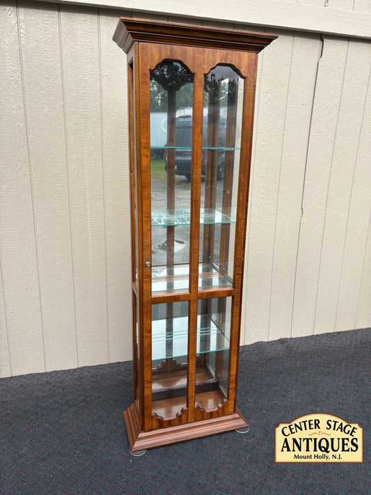 68173  Pulaski Traditional Glass Display Curio Cabinet with Wood Finish