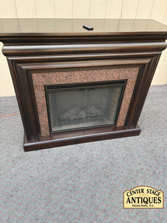 68093 ClassicFlame Electric Fireplace with Remote Control, Dark Finish