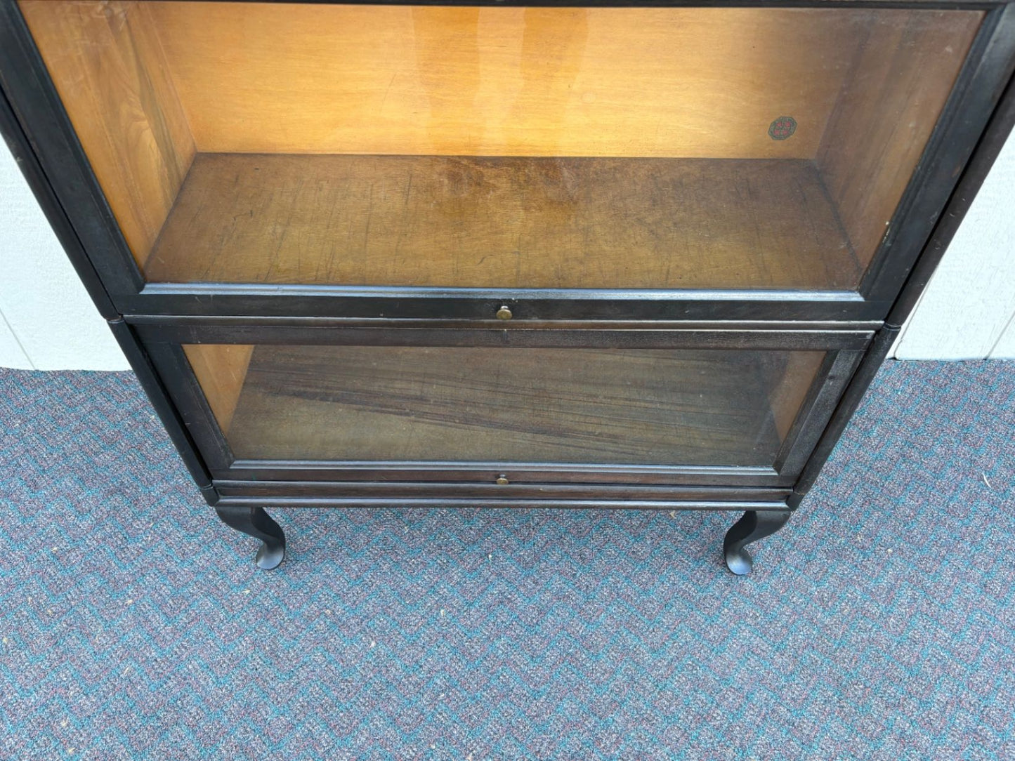 67596  Queen Anne Style Stacking Barrister Bookcase by Udell