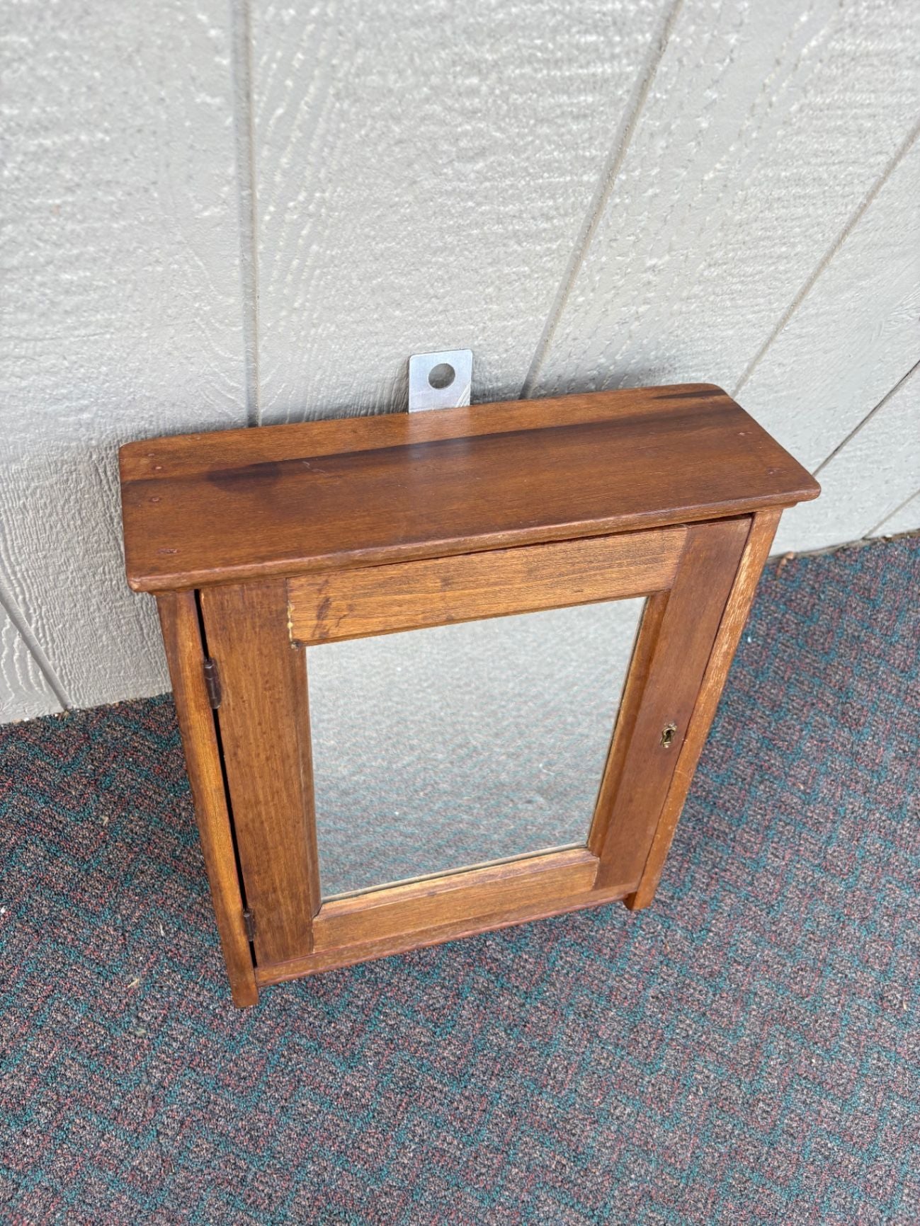 67529 Victorian Hanging Medicine Cabinet with Mirror Front
