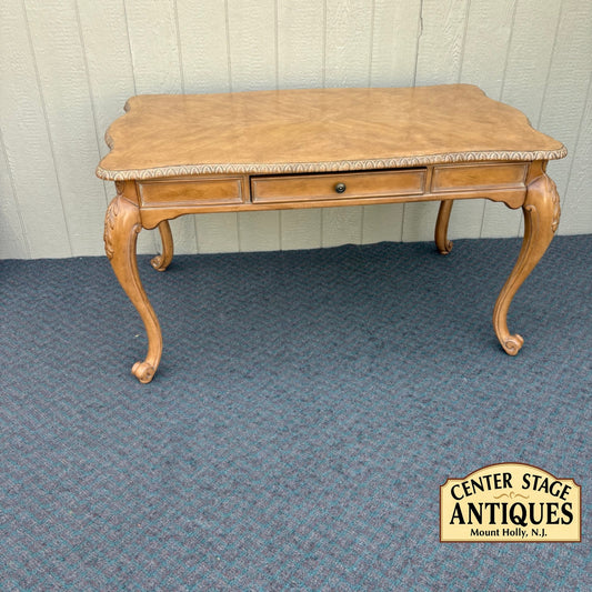 67857 Elegant French Provincial Writing Desk with Carved Details