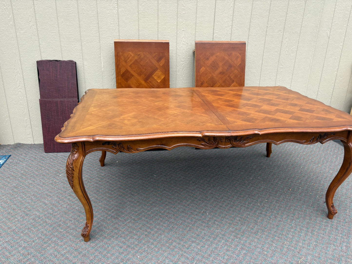 67798 Elegant Century Dining Table Set with 8 Chairs, French Provincial Style
