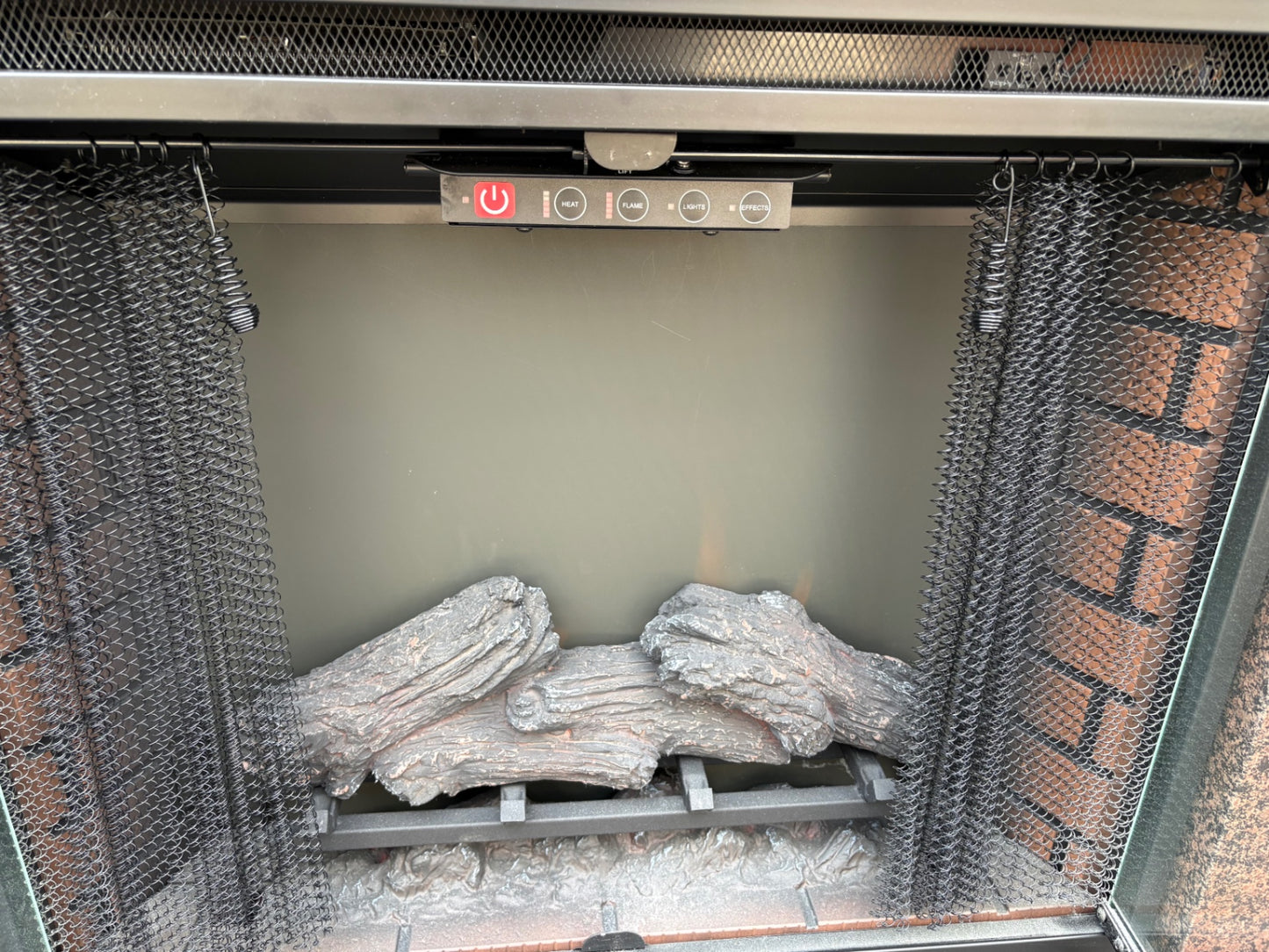 ClassicFlame Electric Fireplace with Remote Control, Dark Finish