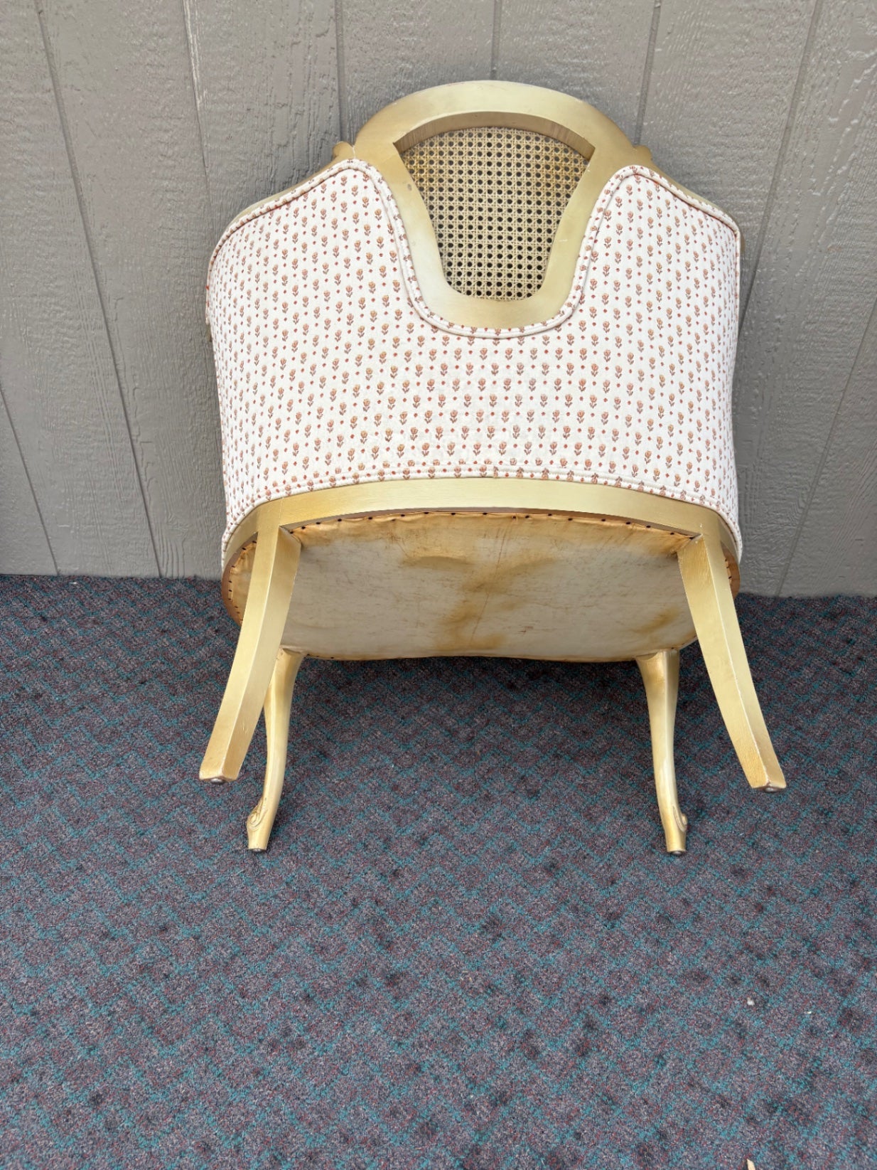 67983  Elegant Pair of Louis XV Style Cane Back Accent Chairs