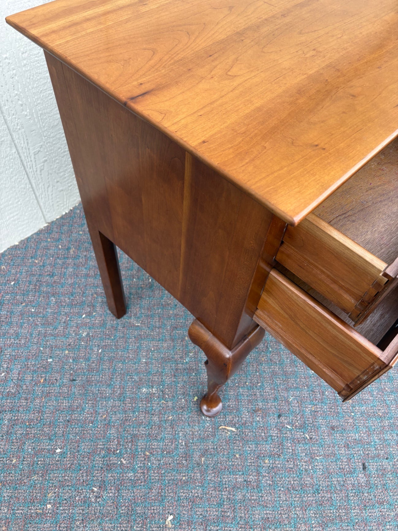 67759 Stickley Queen Anne Cherry Buffet with Brass Hardware