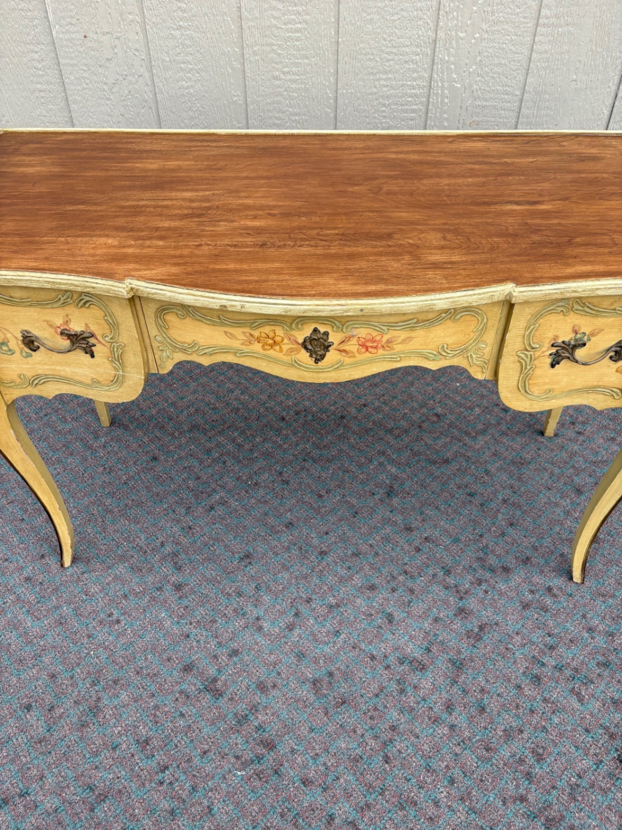 67915 Elegant French Provincial Vanity Desk by J.B. Van Sciver Co.