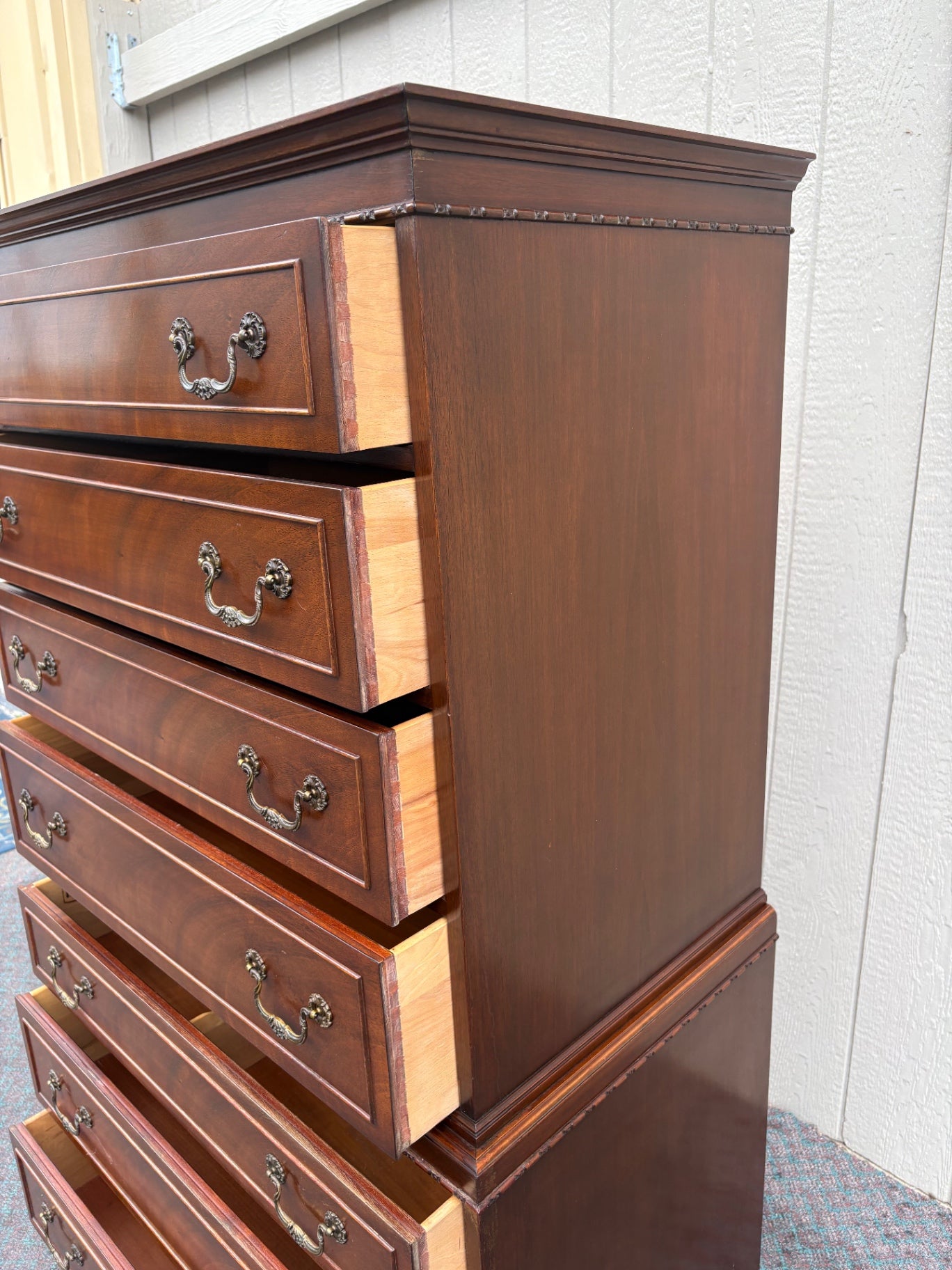 67885  Vintage Rway Chest of Drawers, Mahogany Finish, 1940s