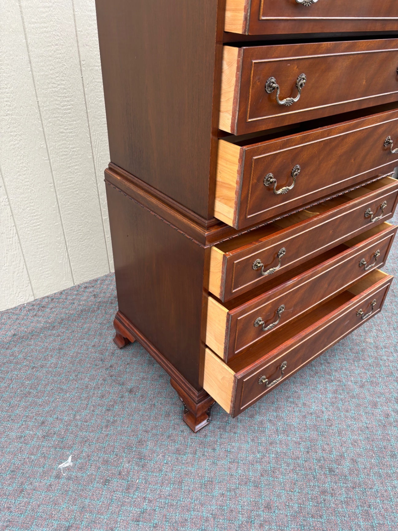 67885  Vintage Rway Chest of Drawers, Mahogany Finish, 1940s