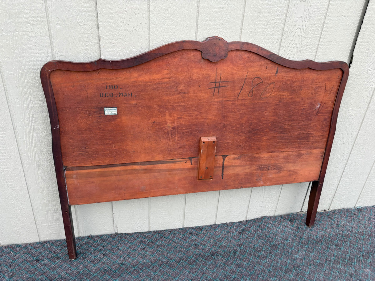 68217 Antique Mahogany Full Size Bed with Ball and Claw Feet