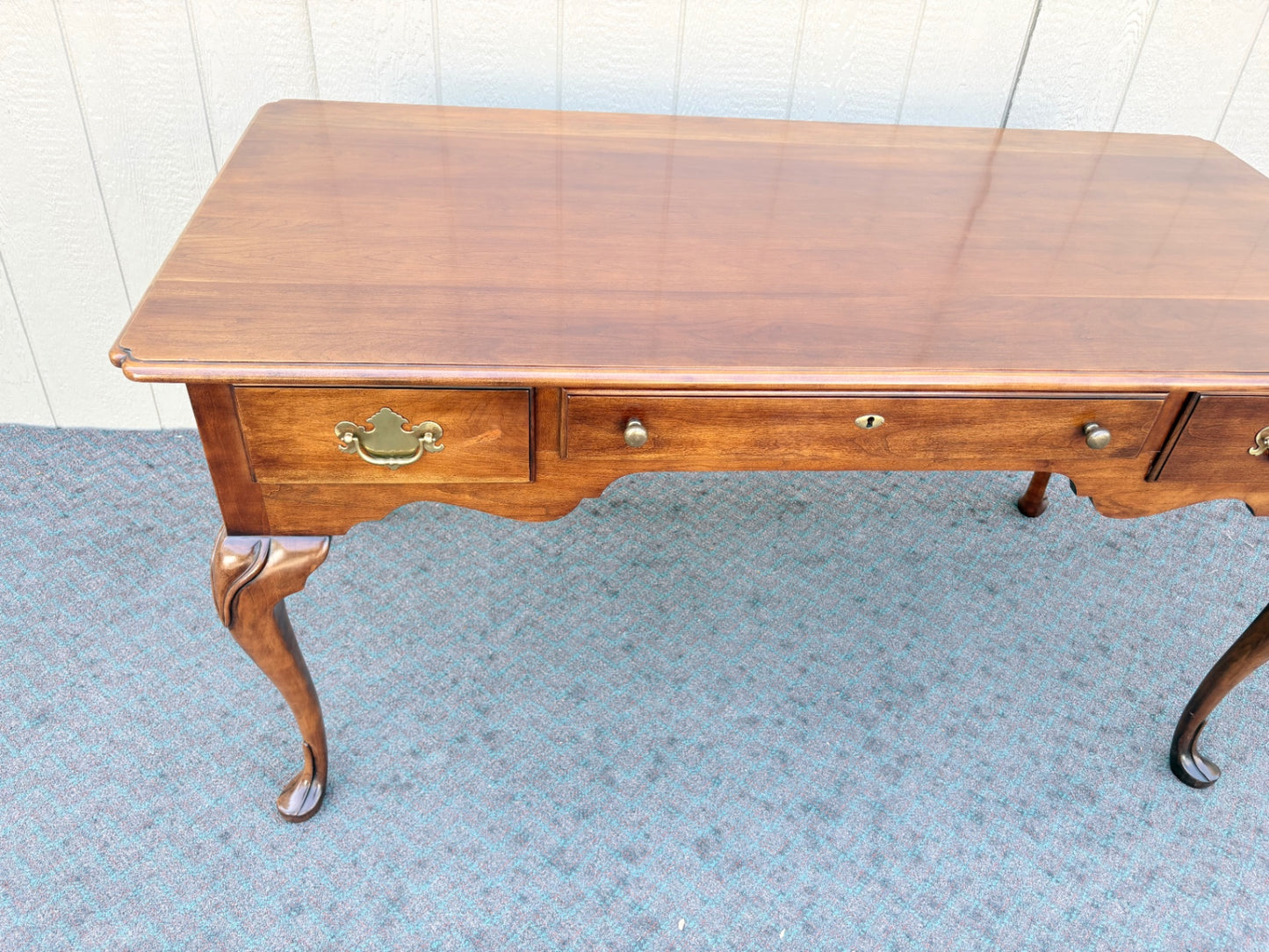 67979 Statton Queen Anne Cherry Writing Desk with Cabriole Legs