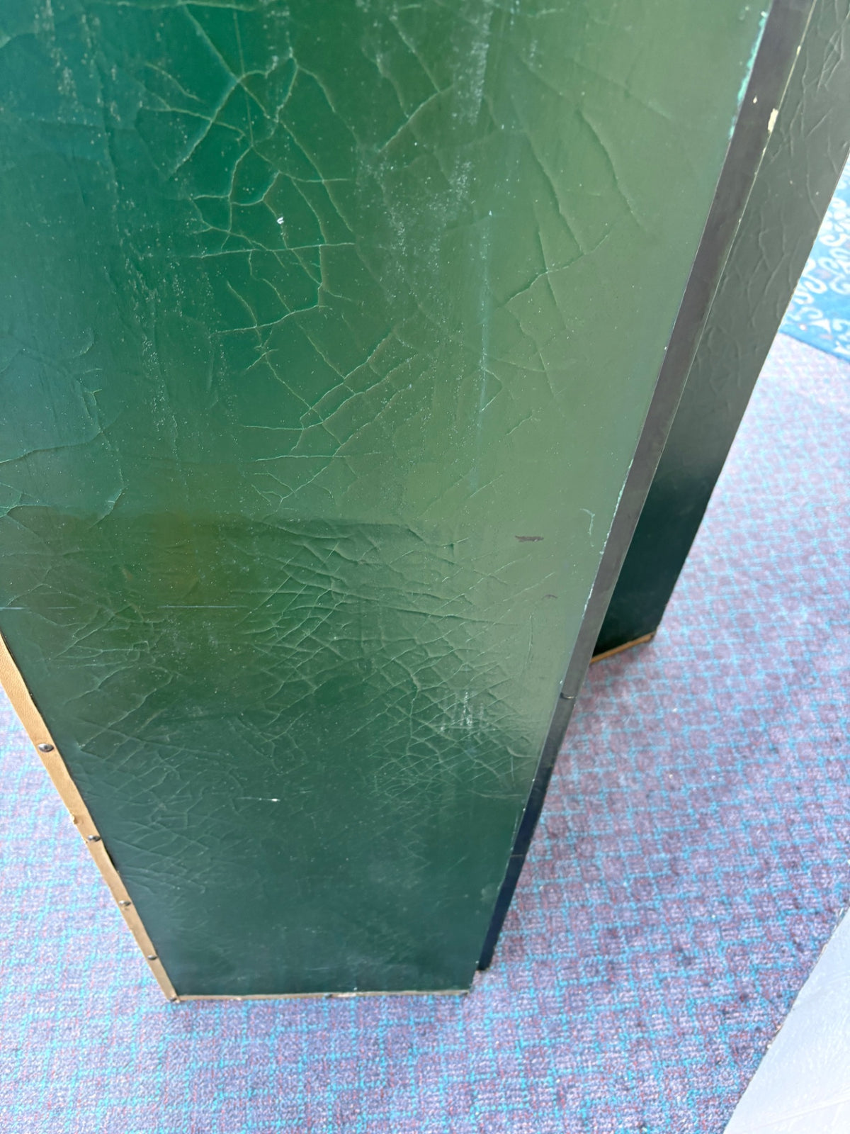 Hand-Painted Victorian Style Four-Panel Dressing Screen