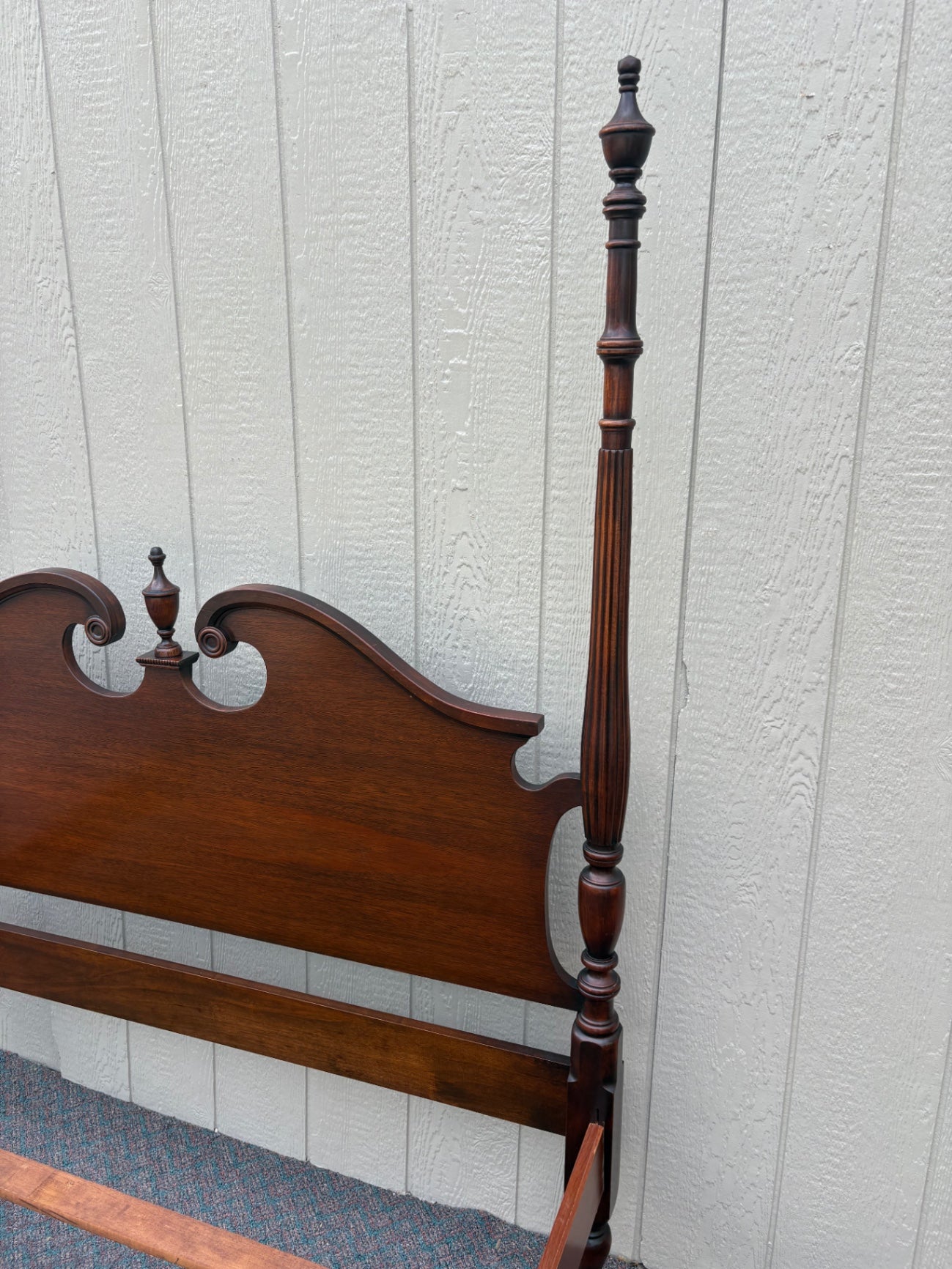 J.B. Van Sciver Full Size Mahogany Poster Bed Frame