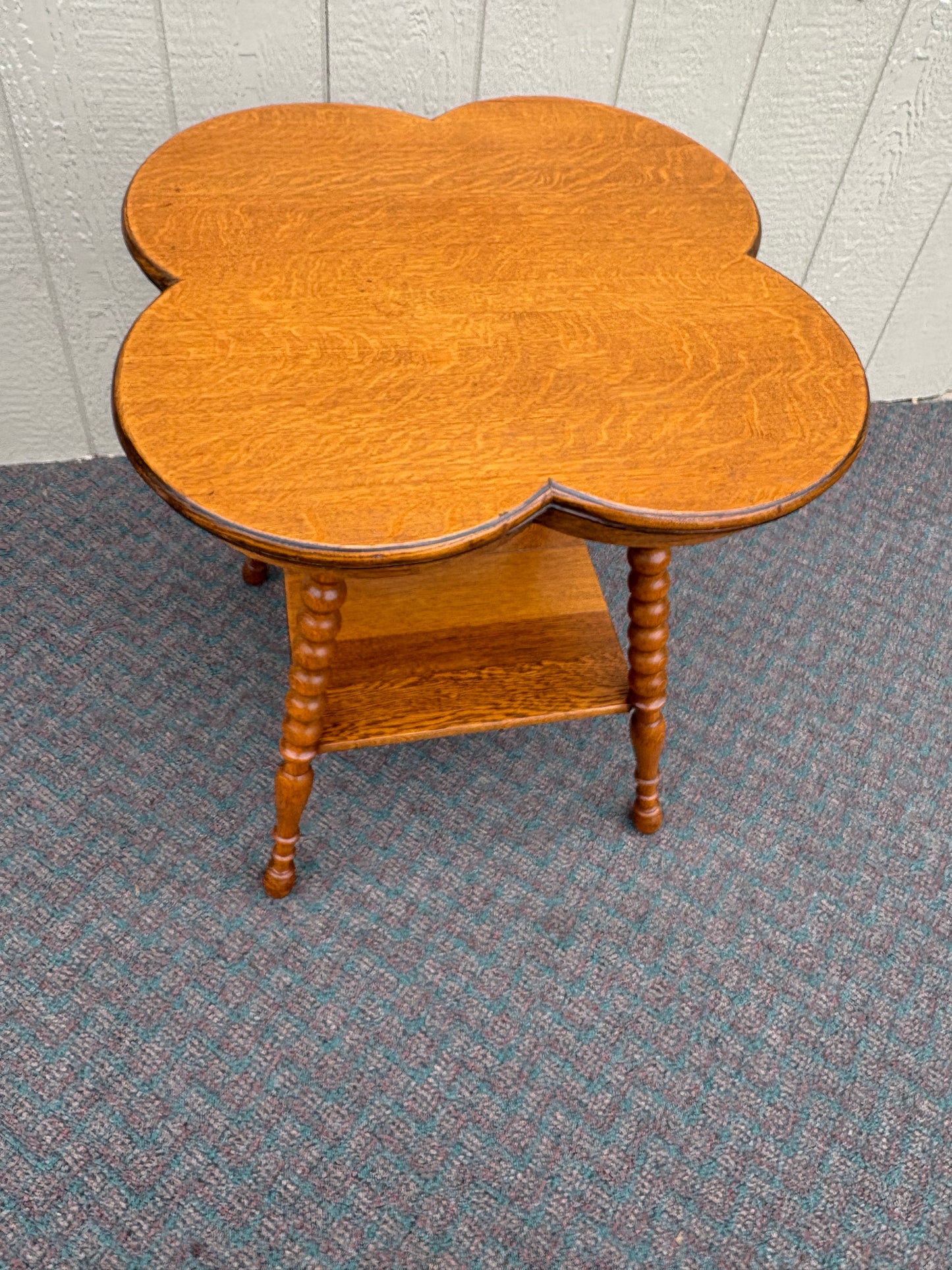 Antique Victorian Corner Etagere Shelf with Faux Bamboo Finish