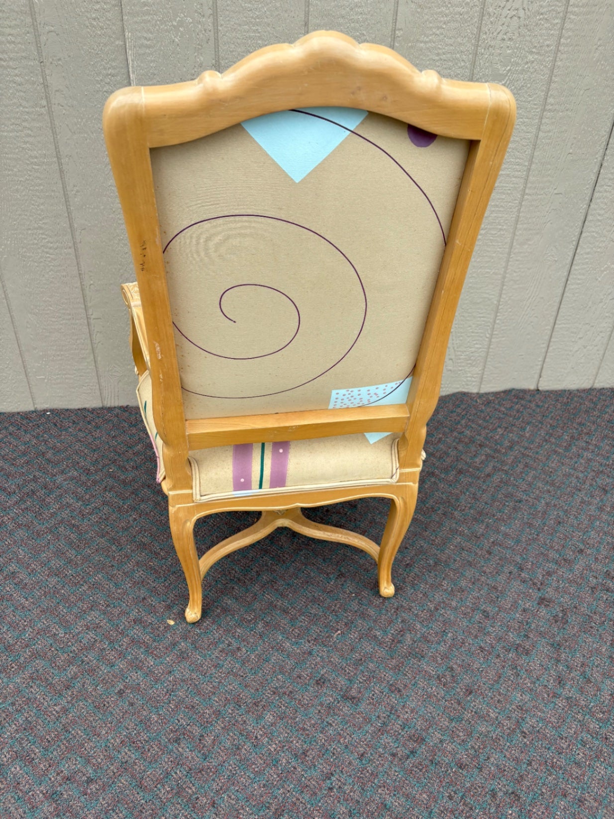 Set of 6 French Provincial Dining Chairs with Cane Backs