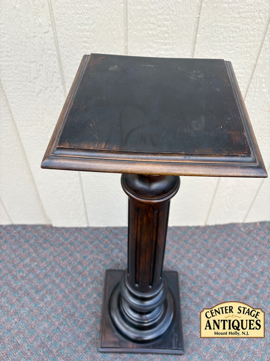 67817  Victorian Style Mahogany Pedestal Stand with Fluted Column
