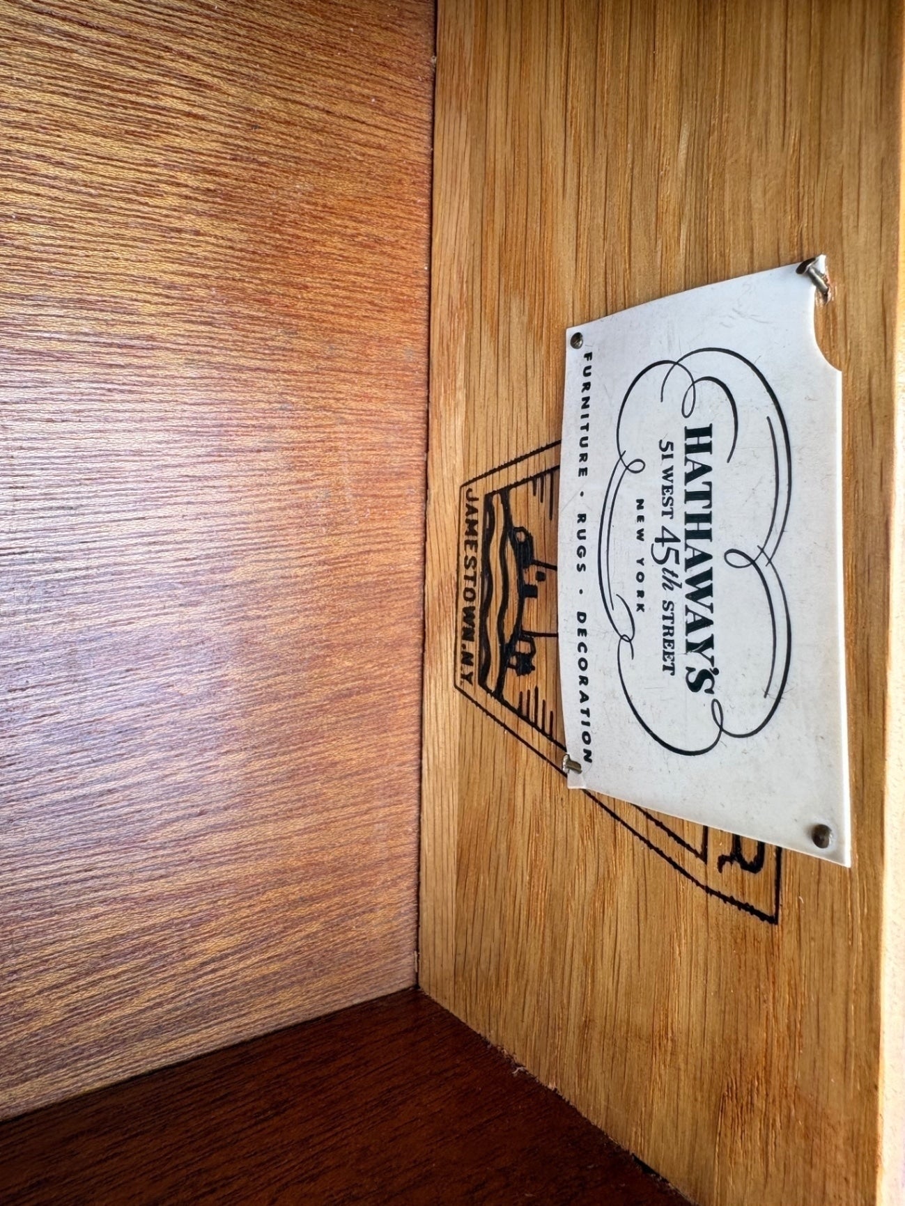 66895 Vintage Mahogany Block Front Desk by Hathaways with Claw Feet