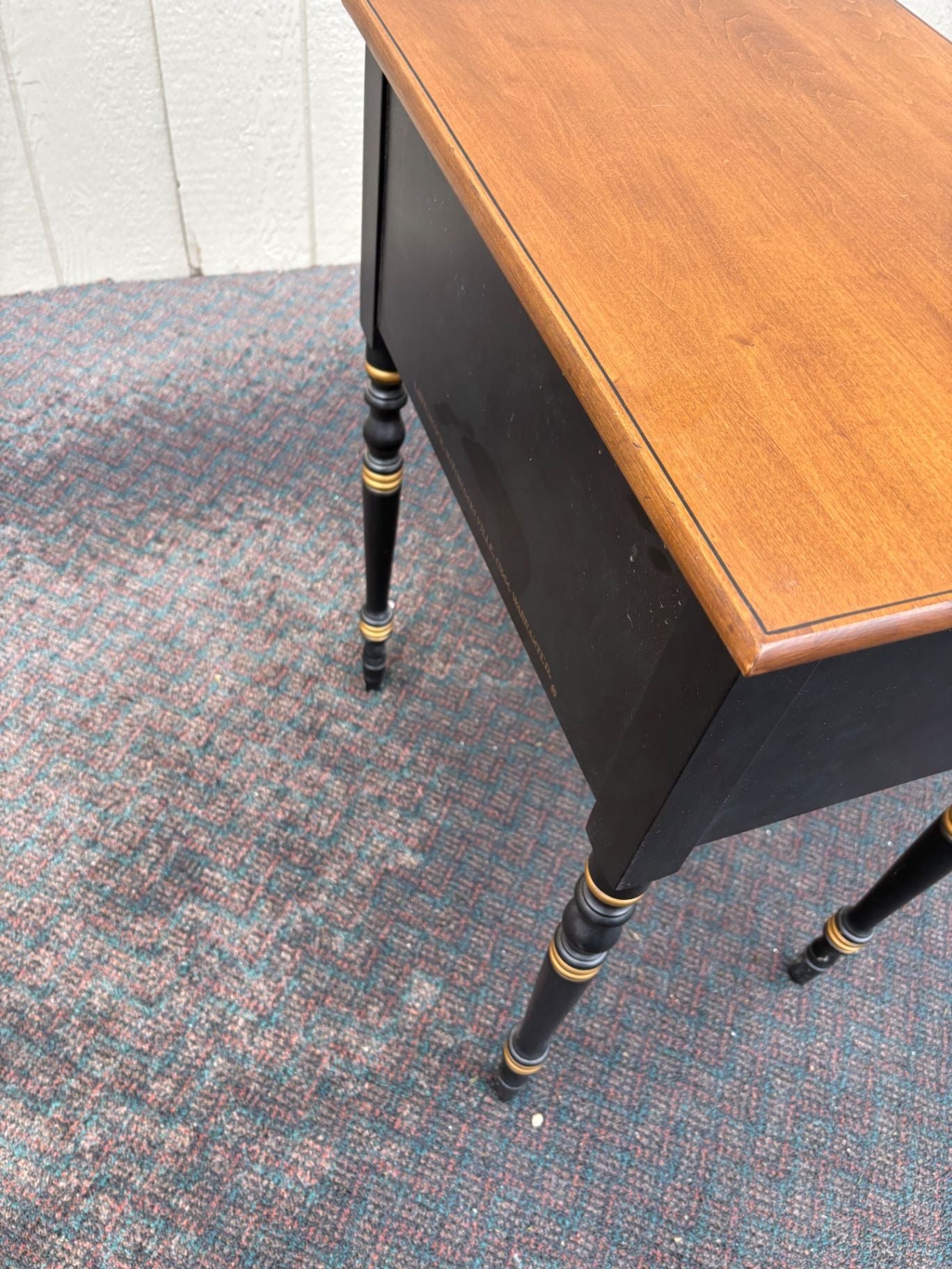 67484  Hitchcock Style Nightstand with Hand-Painted Details