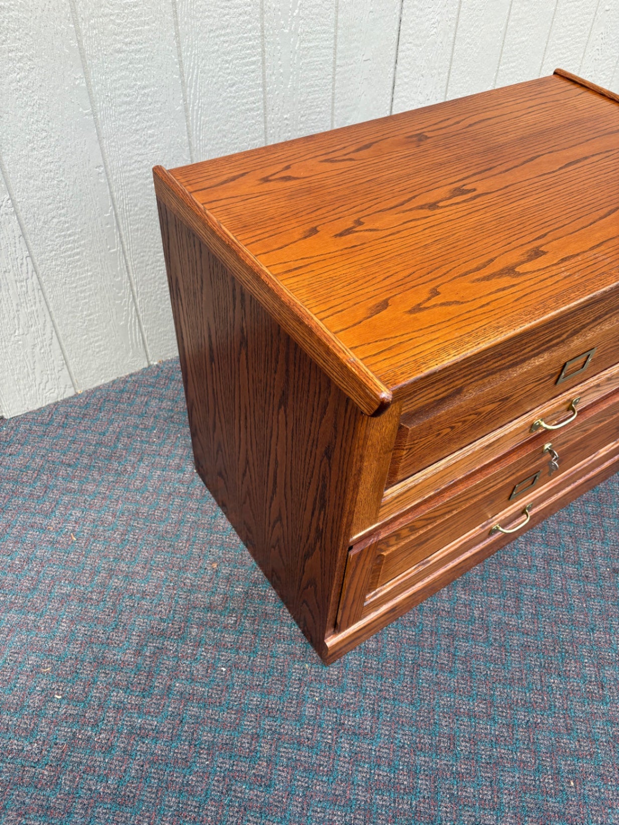 67806  Oak Two-Drawer File Cabinet by Winners Only