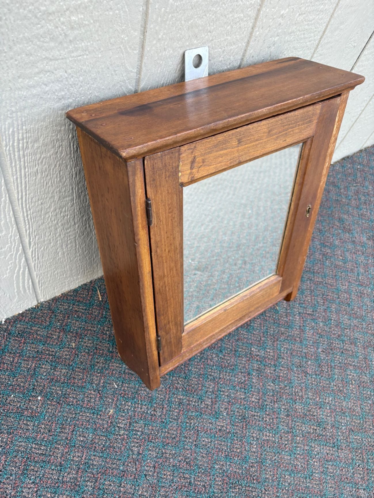 67529 Victorian Hanging Medicine Cabinet with Mirror Front