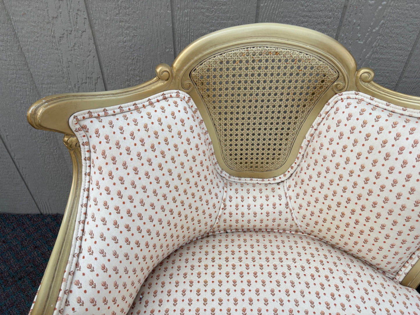 67983  Elegant Pair of Louis XV Style Cane Back Accent Chairs