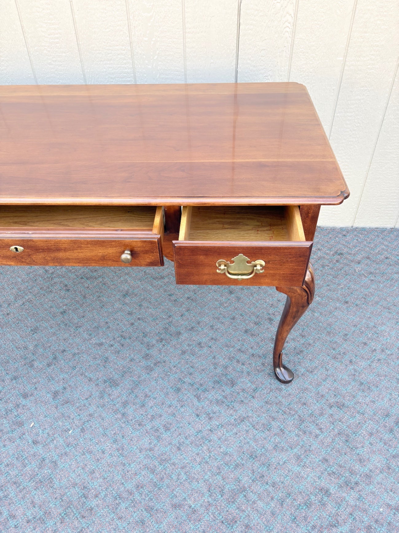 67979 Statton Queen Anne Cherry Writing Desk with Cabriole Legs