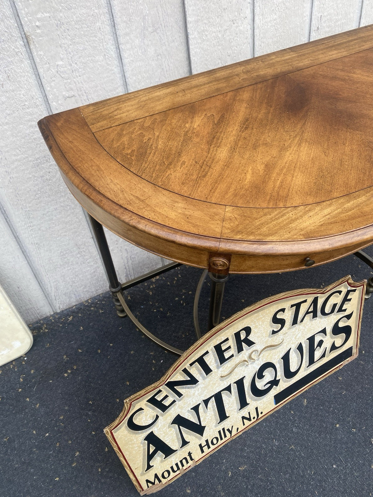 66431   Modern 1/2 Round Console Table Stand