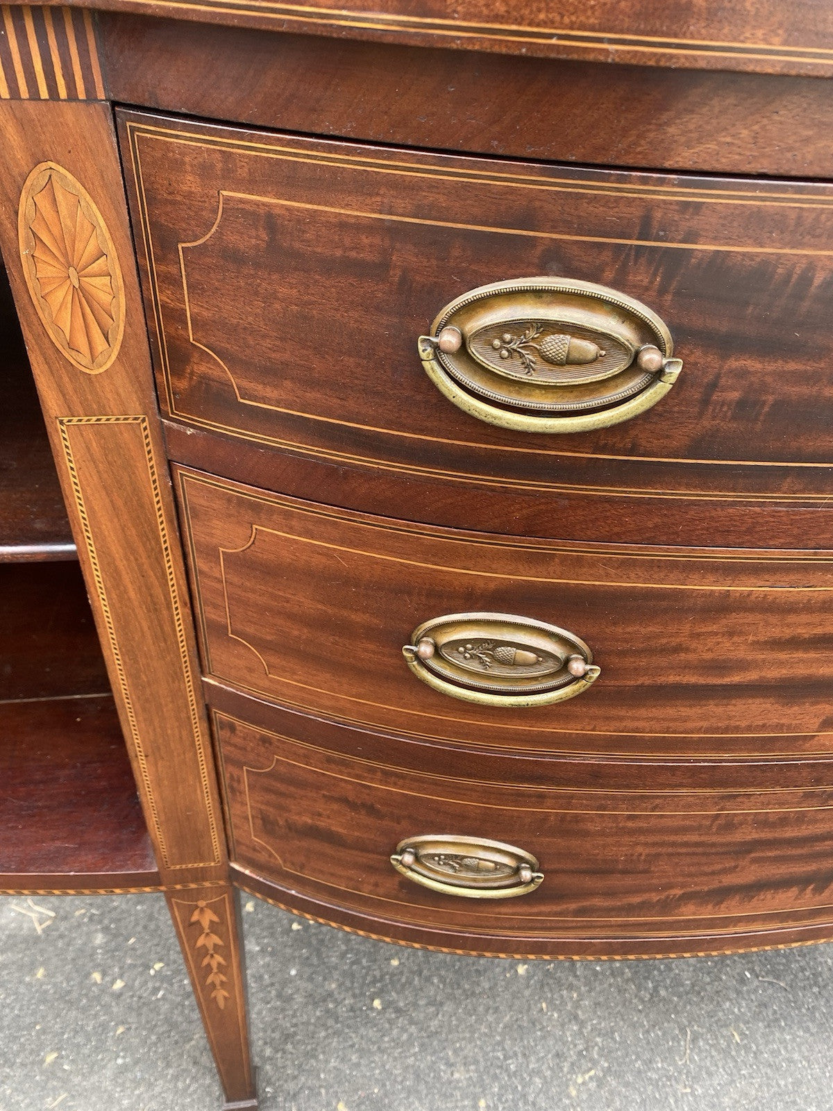 66402 POTTHAST Brothers Custom Hand Made Inlaid  Sideboard Server Cabinet