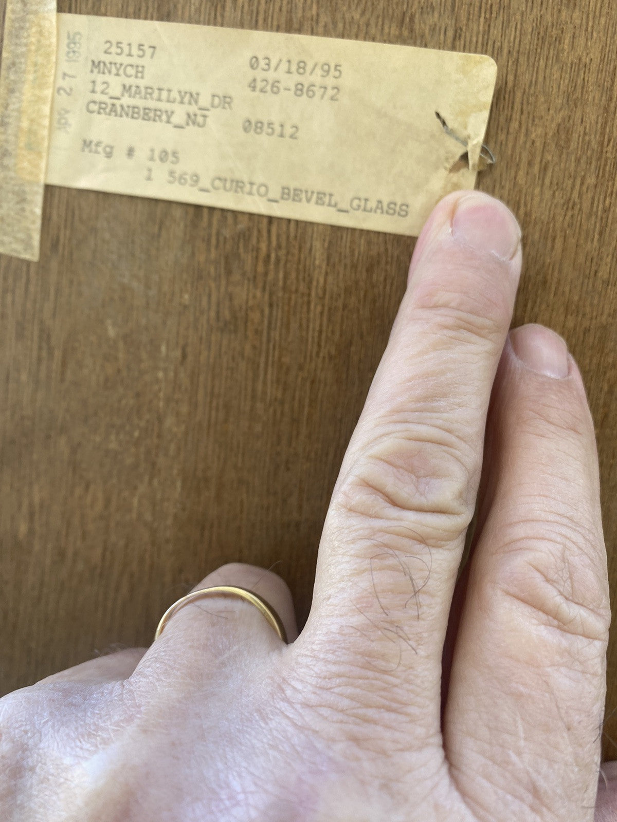 66378 Serpentine Glass Quality Curio China Cabinet