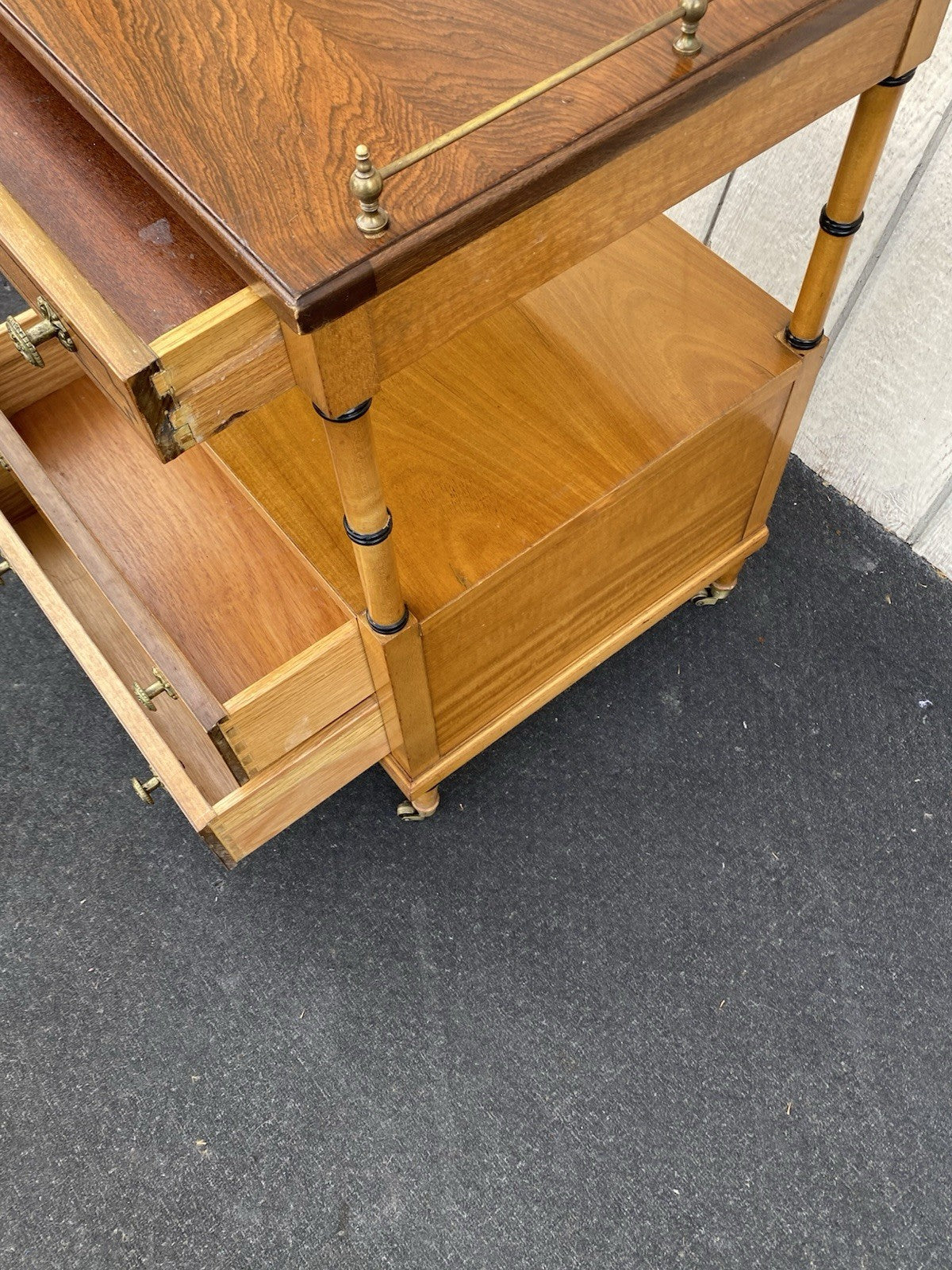 66187  Quality Custom Hand Made Nightstand End Table Stand