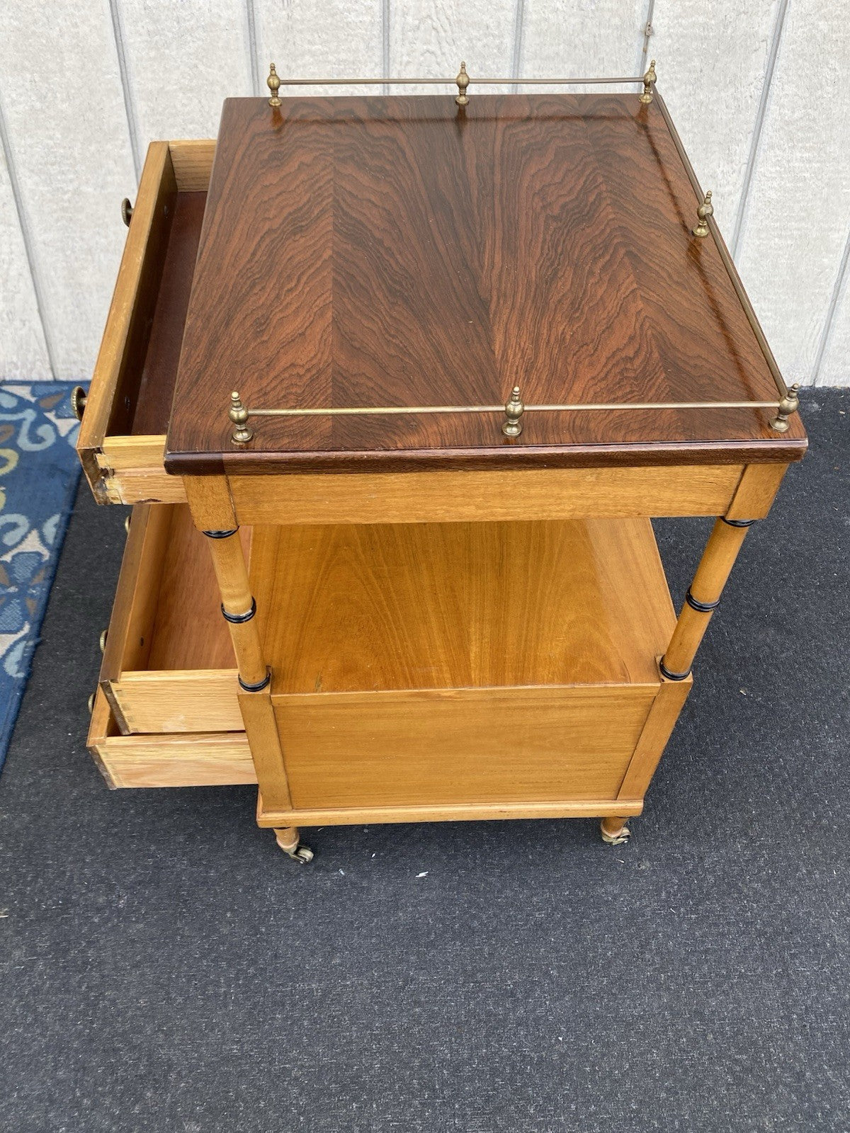 66187  Quality Custom Hand Made Nightstand End Table Stand