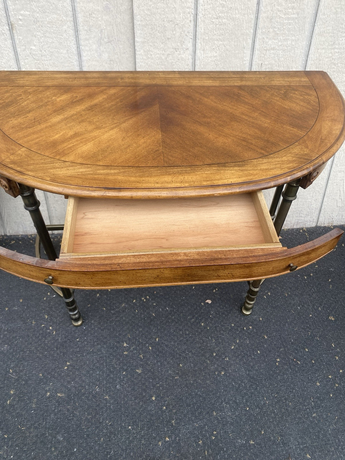 66431   Modern 1/2 Round Console Table Stand