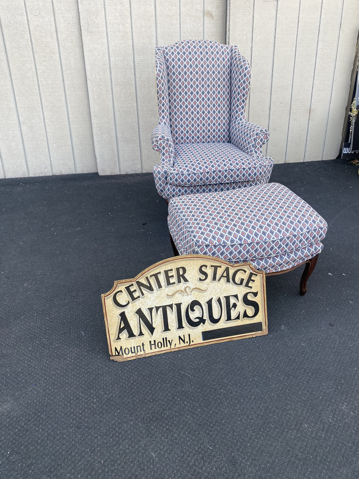 66211    WELLINGTON HALL Bergere Armchair Chair with Ottoman Stool