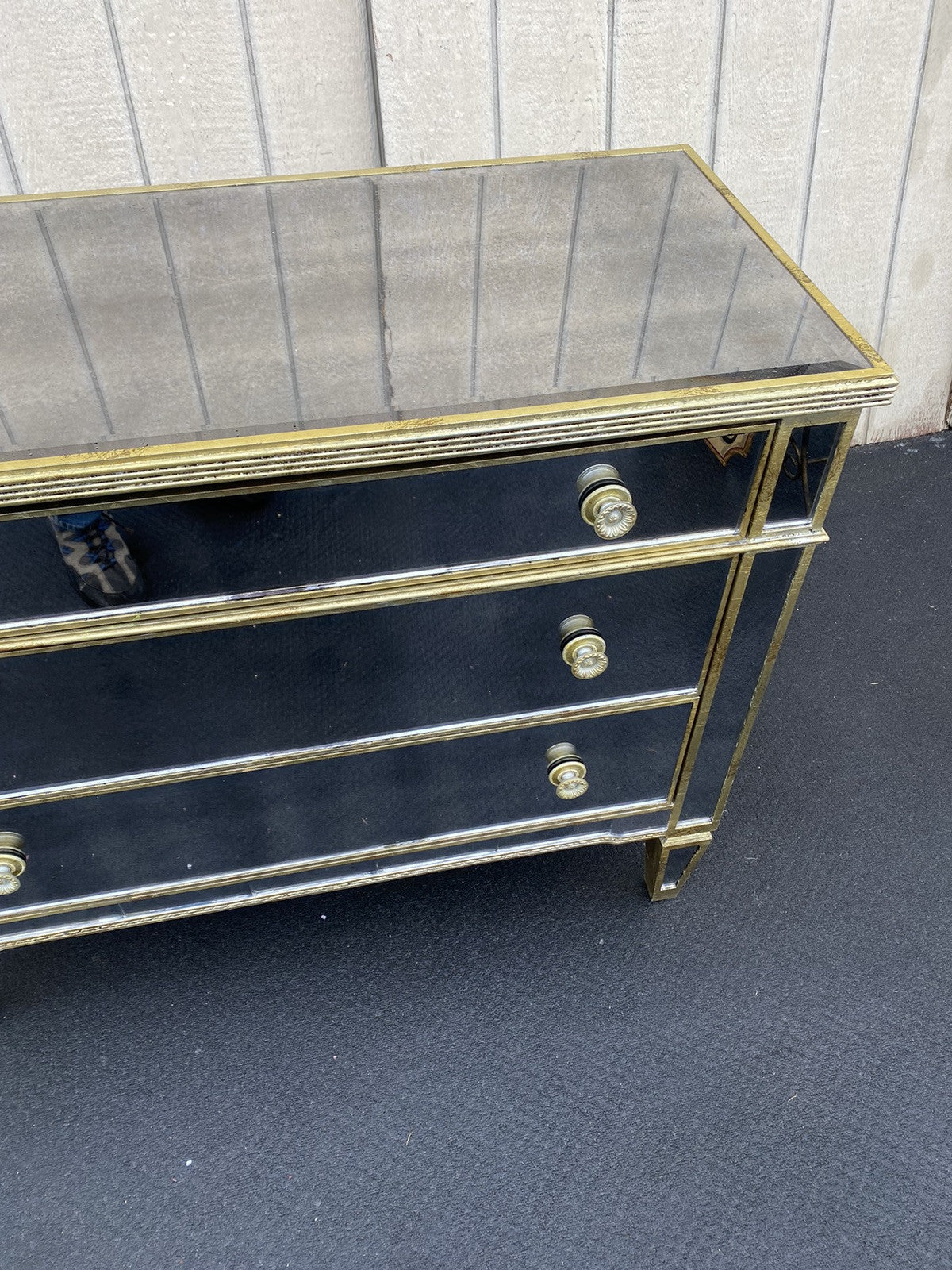 66352   Modern Mirror Mirrored Dresser Chest