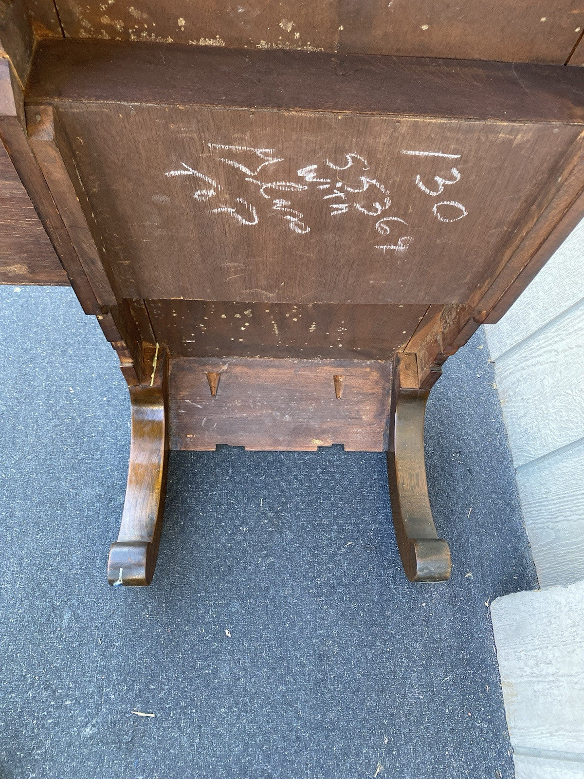 66349 Oriental Hand Carved Coffee Table Stand w/ drawer