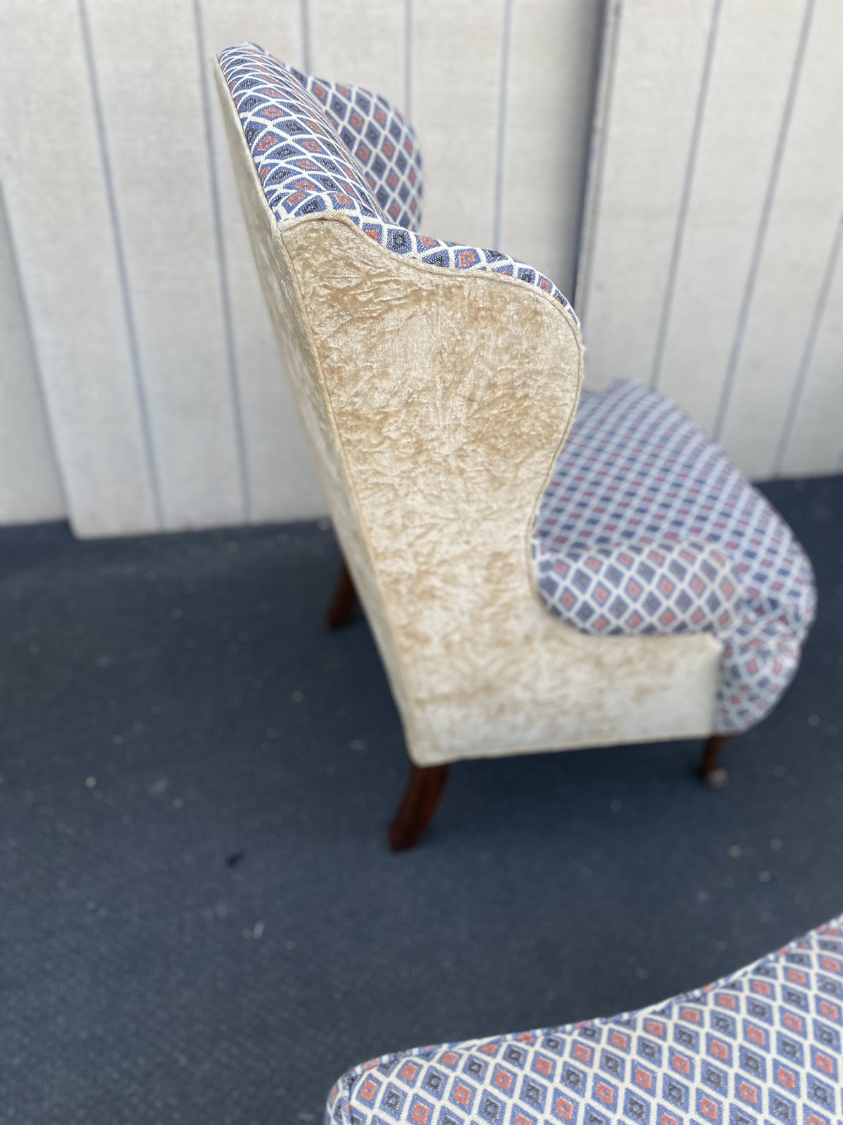 66211    WELLINGTON HALL Bergere Armchair Chair with Ottoman Stool