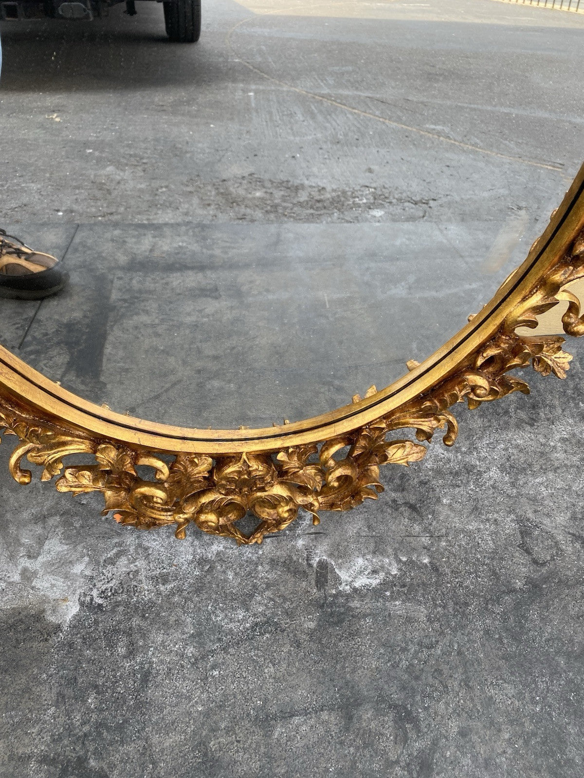 66437 Gold Beveled Decorator Mirror